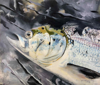 PETER WOLSTENHOLME - Return to Spawn - oil on canvas on board- 41 x 47 cm - €875