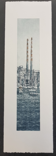 SUSAN EARLY - Tall Chimneys - etching & aquatint - 42 x 8.5 cm - edition of 50 - €270 unframed €330 framed