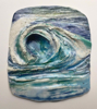 SARA ROBERTS - Wave 1 - porcelain mounted on glass - 42 x 39 cm - €550