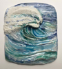 SARA ROBERTS - Wave 2 - porcelain mounted on glass - 42 x 39 cm - €550