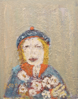 BILL GRIFFIN - Girl with Flowers - oil on canvas - €2900 