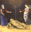 BIRGITTA SAFLUND -The Dream of Choice - oil on canvas - 30 x 30 cm - €850