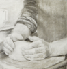 CECELIA THOLE - Potters Hands 3 - charcoal drawing - €300