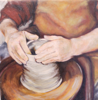 CECELIA THOLE - Potters Hands 6 - oil on canvas - €380