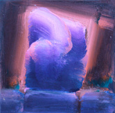 COÍLÍN MURRAY -  Island, eye of a  storm - oil & wax on canvas - 33 x 33 cm - €850