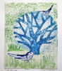 DIANE McCORMICK - In the Blue Tree - printed ceramic picture - 47 x 41 cm - €230
