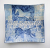 DIANE McCORMICK - Blue Horses - printed ceramic plate - 31 x 31 cm - €150