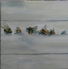 JENNY RICHARDSON - Beeline - oil on wooden panel - 15 x 15 cm - €500