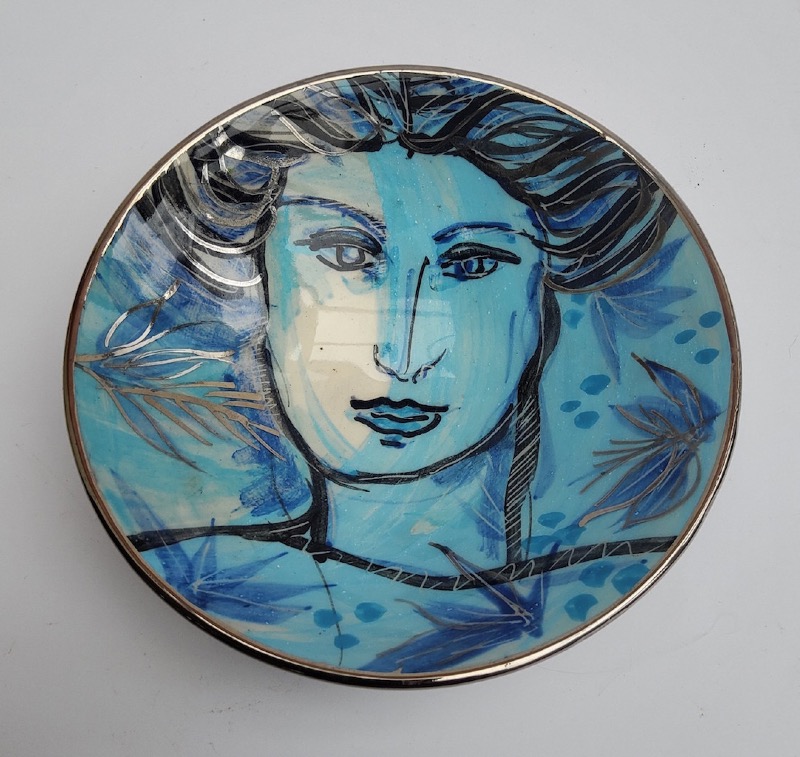 ETAIN HICKEY - Blue Face - ceramic - 14 cm - €85 - SOLD