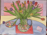 PETER MURRAY _ Still life with Tulips - watercolour - €600
