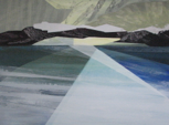 ANGELA FEWER - Winter Coastline - acrylic on board 64 x 83 cm - €1800