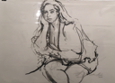 ANN MARTIN - Full figure Study - watercolour- €400