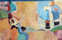 CATHERINE WELD - Woodland Walk - oil on canvas - 64 x 95 cm - €900
