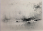 DEIRDRE O'BRIEN - Coastal Rain - charcoal on paper - 64 x 79 cm - €850 - SOLD