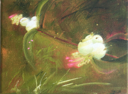 HELEN O'KEEFFE - Snowberry 3 - oil on canvas - 15 x 20 cm -€300