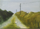 HELEN O'KEEFFE - The road to the school - oil on canvas - €295