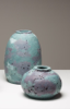 KATHLEEN STANDEN - Green & Lilac Vessel - coloured porcelain clay - Large €250 - Small €125 - small SOLD