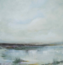 LESLEY COX -Dark at the edges - oil on canvas - 25 x 25 cm - €300