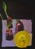 ANNA BARDEN - Yellowcup - Spring - oil on paper - 34 x 28 cm - €850