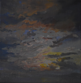 FIONA POWER - Sunset 2 - oil on canvas - 20 x 20 cm - €350