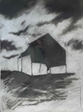 JOHANNA CONNOR - O'Leary's Barn 3 - charcoal on paper - 52 x 42cm - €300