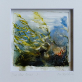 NADETTE CHARLET - Sea Slow Dances 3 - watercolour on yupo - 26 x 26 cm - €295