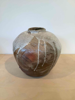 MARCUS O'MAHONY - Vase -wood fired stoneware crackle & white slip - 28 x 30 cm - €575